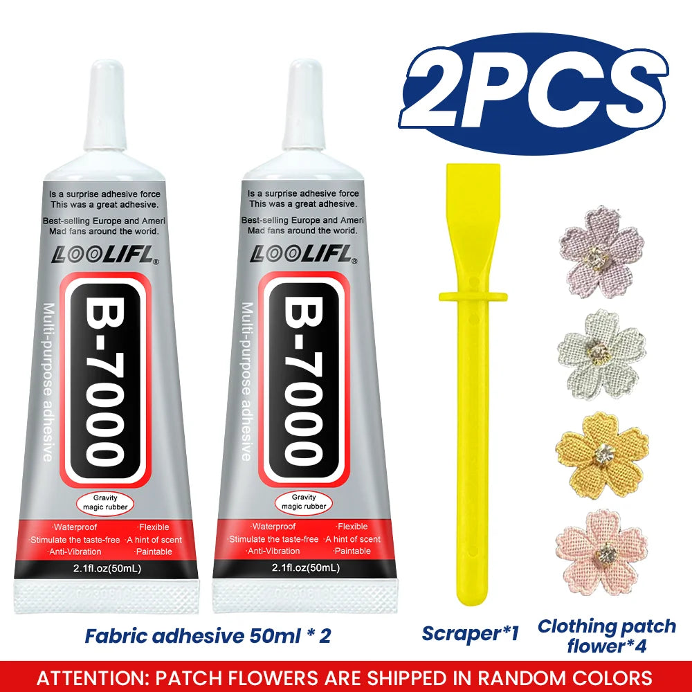 Loolifl, Quick-Drying Fabric Glue, Universal Fabric Repair Glue, Multi-Functional Clothing and Textile Sewing Adhesive, Waterproof Agent