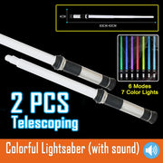 New RGB Lightsaber Laser Sword Toys Light Saber 7 Colors Change Kids Soundfonts Force FX FOC Blaster Toys Jedi Laser Sword Gifts