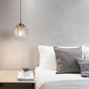 Modern Luxury Metal Chandelier Nordic Creative LED Glass Pendant Lamp Living Room Dining Room Bedside Simple Small Hanging Lamp