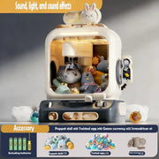 Big Size DIY Doll Machine Kids Coin Operated Play Game Mini Claw Catch Toy Crane Machines Music Doll Children Xmas Gifts Toys