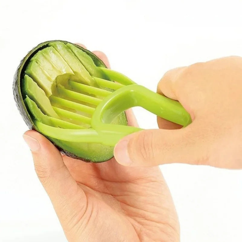 1PC 3 in 1 Avocado Slicer Shea Corer Butter Fruit Peeler Cutter Pulp Separator Plastic Knife Kitchen Vegetable Tools