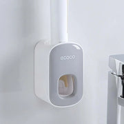 No-punch Lazy Wall Mount Useful Automatic Toothbrush Holder Toothpaste Squeezer Bathroom Accessories Toothpaste Dispenser