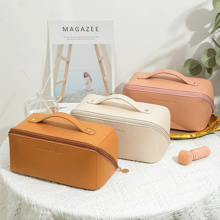 Homefish Organizer Female Toiletry Kit Bag MakeUp Case Storage Pouch Luxury Lady Box, Cosmetic Bag, Organizer Bag For Travel Zip