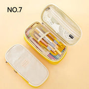 Creative pencil case Large Capacity Double Layers CPC Certification Safe Material School case Pouch Stationery for Girls