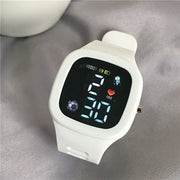 Men Women Watch Led Digital Sports Watch For Kids Boys Girls Square Big Dial Waterproof Silicone Men's Electronic Wristwatch