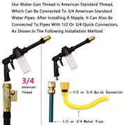 High Pressure Car Washing Water Gun Long Rod Nozzle Garden Hose Nozzle Multi-Function Watering Tool Powerful Car Cleaning Tool