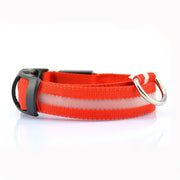 Nylon Pet Dog Collar LED Light Night Safety Pets Supplies Cat LED Dog Collar For Small Dogs LED Collars Glowing Pet Accessories