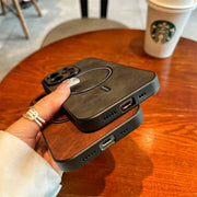 Luxury Wireless Charging Magnetic Cortex Case For iPhone 16 15 14 13 12 11 Pro Max Plus X Xs XR Magsafe Bumper Shockproof Cover
