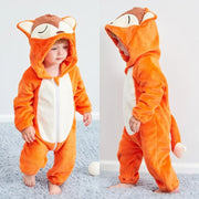 Baby Rompers Winter Kigurumi Lion Costume For Girls Boys Toddler Animal Jumpsuit Infant Clothes Pyjamas Kids Overalls ropa bebes