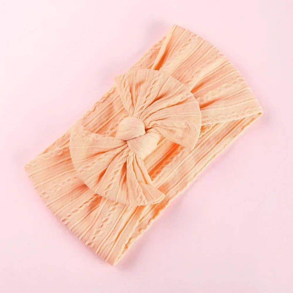 Elastic Jacquard Bow Tie Headband for Babies Infant Bow Headband Bowknot Headwear Cute Baby Headbands Girls Newborn Photography