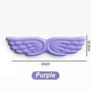 Keyboard Mouse Wrist Rest Angel Wing Memory Foam Mouse Pad Set Wrist Support Ergonomic Non-Slip For Office PC Laptop Easy Typing