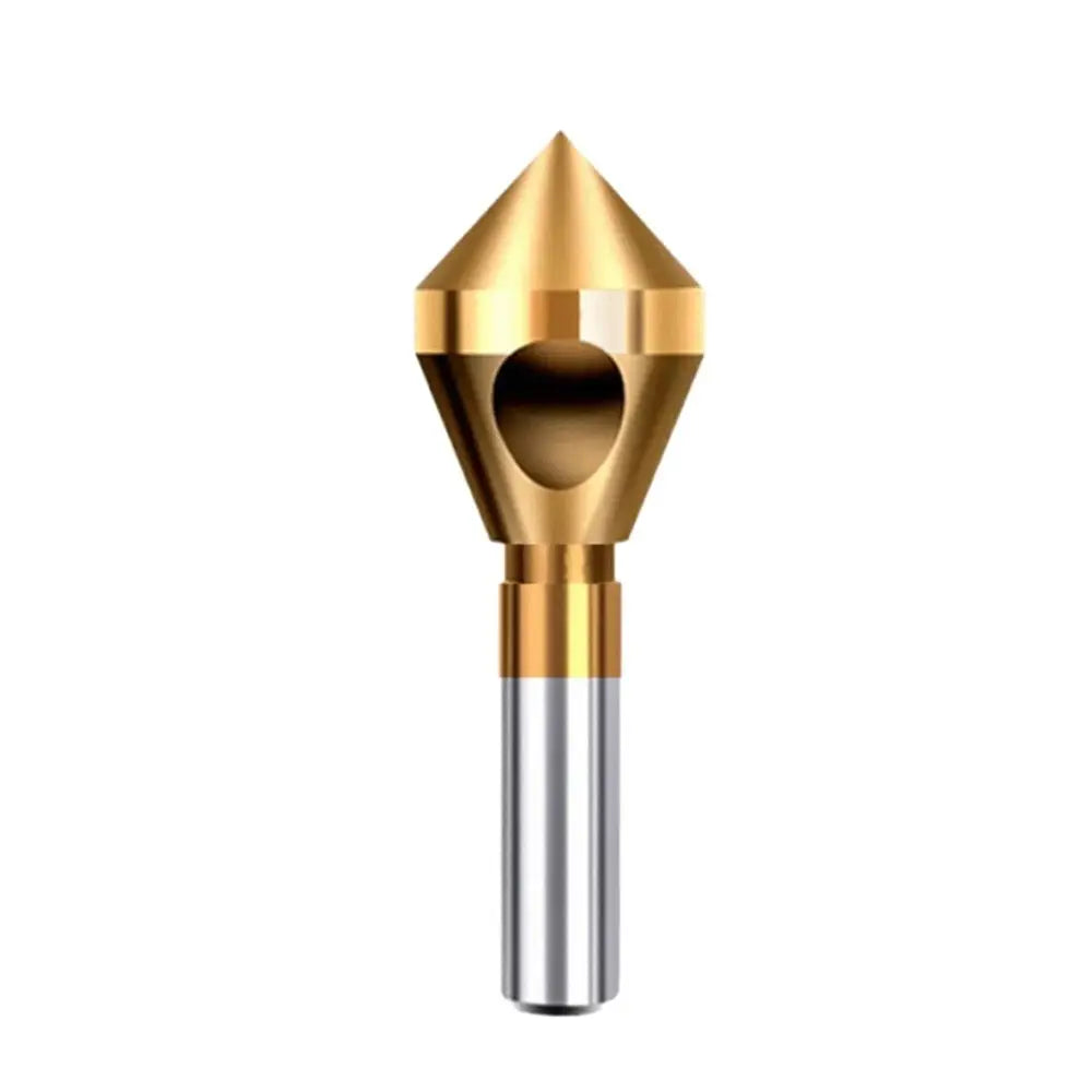 90 Degree Deburring Chamfering Cutter Countersink Drill Bits HSS Titanium Coated Smooth Hole Metal Boring Drill Bit Punch Tool