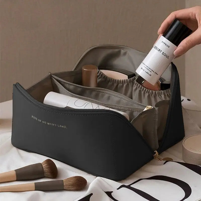 Homefish Organizer Female Toiletry Kit Bag MakeUp Case Storage Pouch Luxury Lady Box, Cosmetic Bag, Organizer Bag For Travel Zip