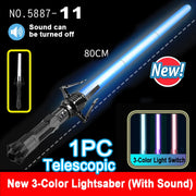 New RGB Lightsaber Laser Sword Toys Light Saber 7 Colors Change Kids Soundfonts Force FX FOC Blaster Toys Jedi Laser Sword Gifts