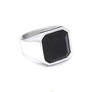 Gothic Vintage Dragon Claw Ring Punk Hip Hop Stainless Steel Black Stone Rings For Men Women Fashion Party Jewelry Accessories