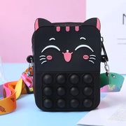 Kawaii Unicorn Cross Bag Fidget Toys For Girls Handbag Coin Pouch Purse Push Bubble Relief Stress Squeeze Toys Messenger Bags