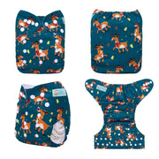 ALVABABY Modern Cloth Nappy Shell Eco-Friendly Baby Cloth Diaper Shell Adjustable Pocket Diaper Shell for Babies 3-15kg