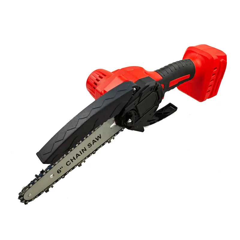 Fit for Milwaukee 18V Battery Electric Chainsaw 6 Inch Cordless Chain Saw Pruning Cutting Garden WoodworKing Power Tools