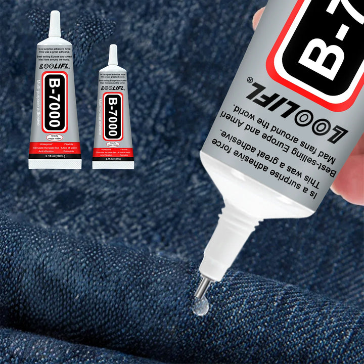 Loolifl, Quick-Drying Fabric Glue, Universal Fabric Repair Glue, Multi-Functional Clothing and Textile Sewing Adhesive, Waterproof Agent
