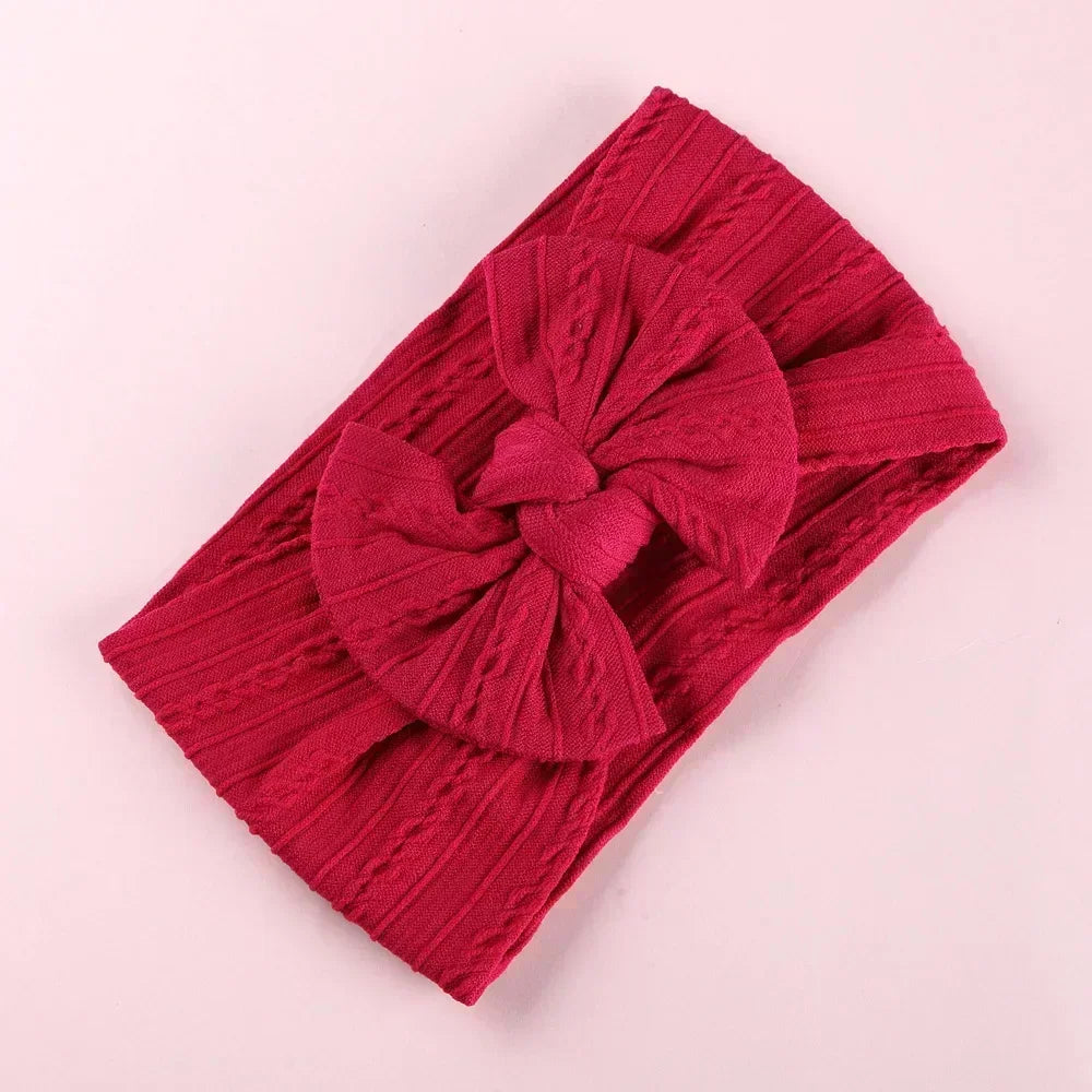 Elastic Jacquard Bow Tie Headband for Babies Infant Bow Headband Bowknot Headwear Cute Baby Headbands Girls Newborn Photography