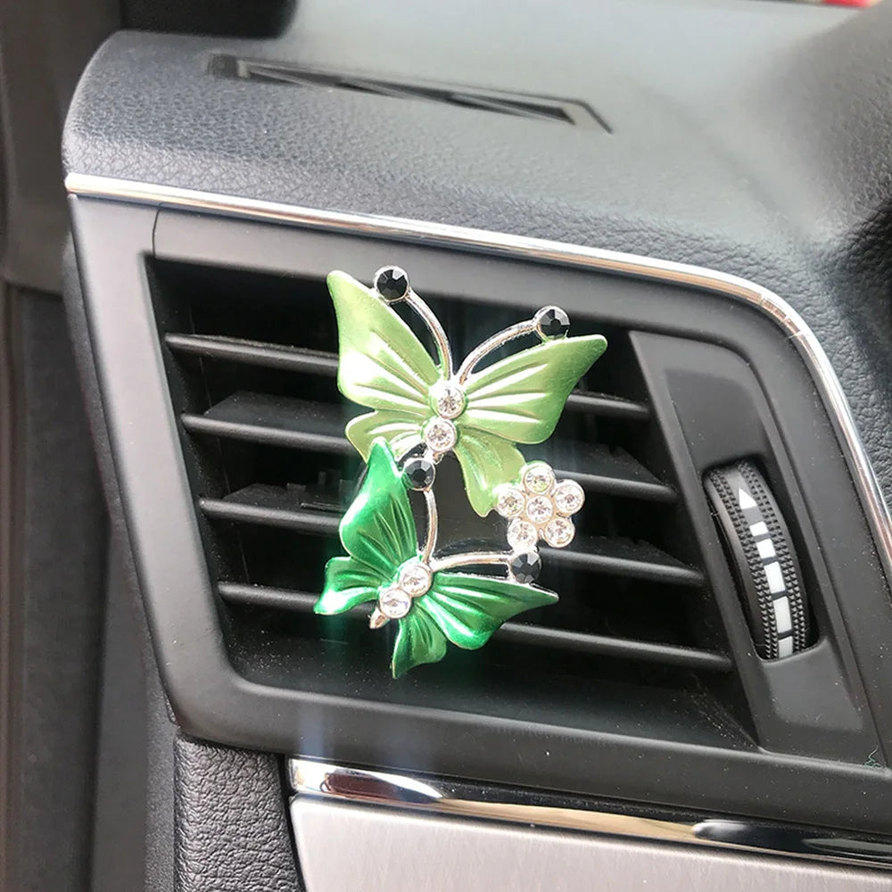Butterfly Air Freshener Car Perfume Natural Smell Air Conditioner Outlet Clip Fragrance Auto Accessories Car-styling