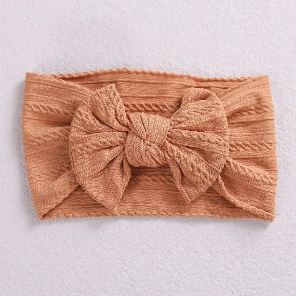 Elastic Jacquard Bow Tie Headband for Babies Infant Bow Headband Bowknot Headwear Cute Baby Headbands Girls Newborn Photography