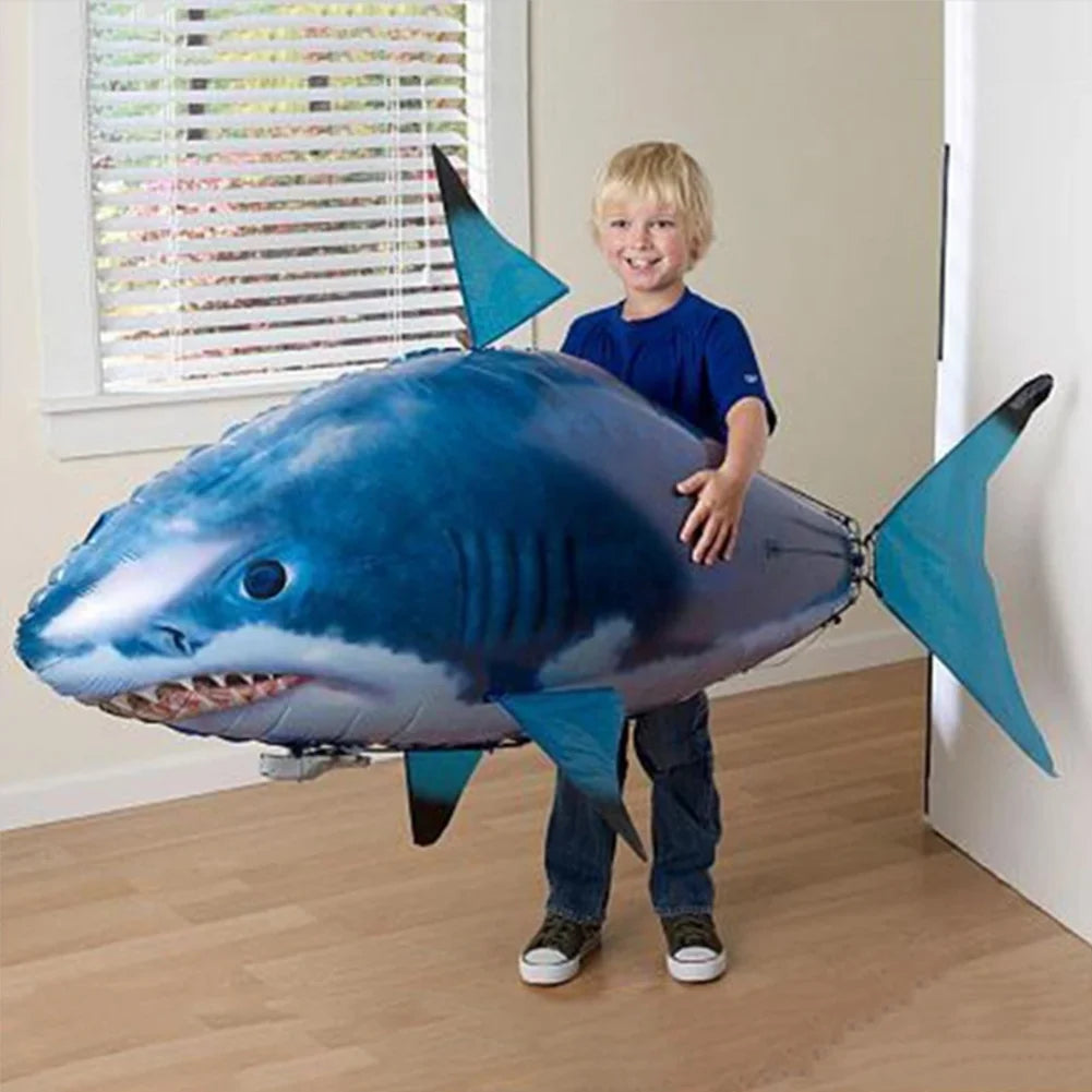 Remote Control Shark Toys Infrared RC Electric Flying Air Balloons Kids Toy RC Fly Air Balloons Clown Fish Toy Gifts Party Decor