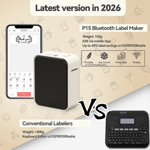 Bluetooth Inkless Portable Label Printer