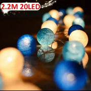 20LED Ball String Lights Lantern Rattan Battery or USB Control Wedding Christmas Decor Lighting Home Party Garden Ornament Lamps