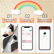 Wireless Bluetooth Label Printer Portable Thermal Printer Marklife P15 Inkless Labeling Machine Mini Label Maker P15 Sticker