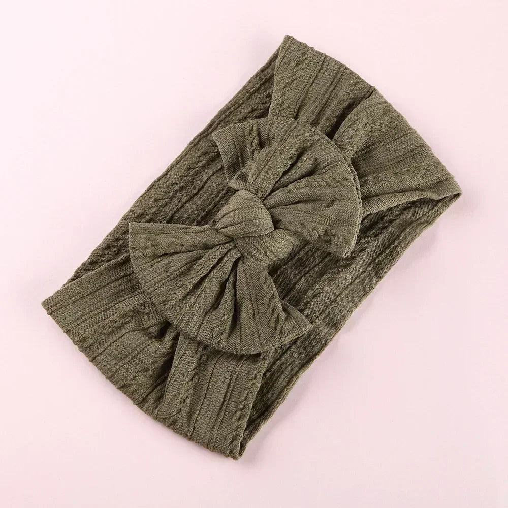 Elastic Jacquard Bow Tie Headband for Babies Infant Bow Headband Bowknot Headwear Cute Baby Headbands Girls Newborn Photography