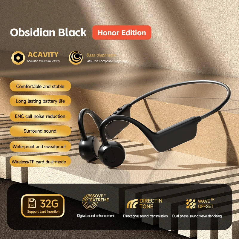 X1Pro Wireless sports open-ear air conduction headphones ear-hook design, supports memory card, outdoor Bluetooth headset
