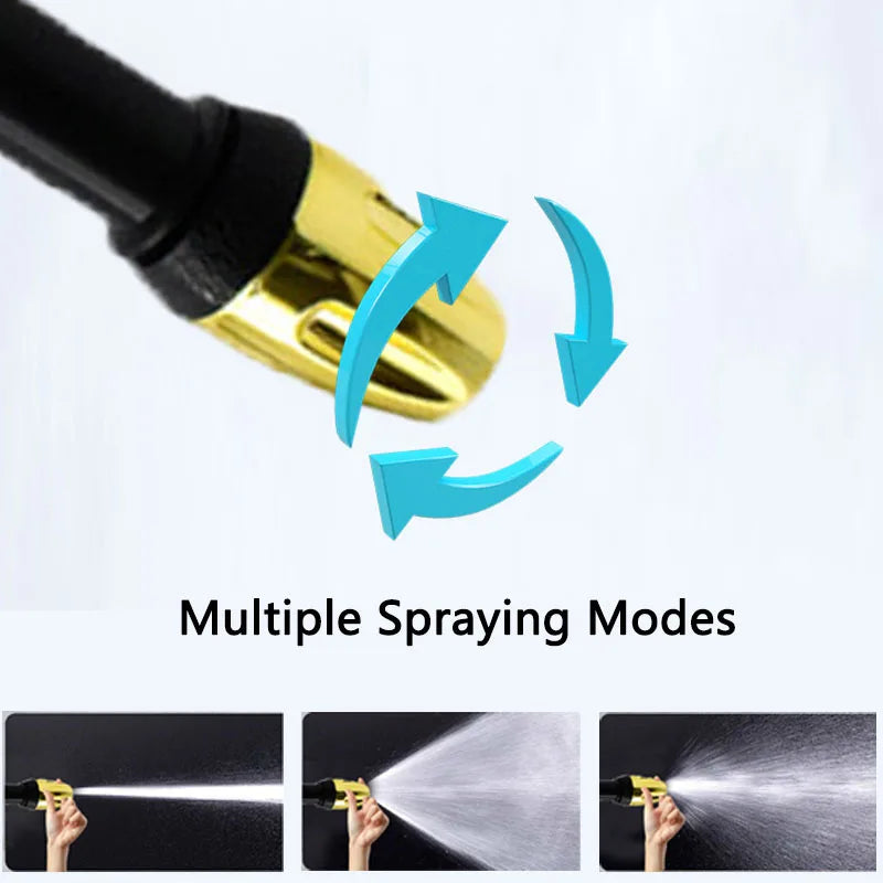 High Pressure Car Washing Water Gun Long Rod Nozzle Garden Hose Nozzle Multi-Function Watering Tool Powerful Car Cleaning Tool