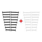 16pcs/lot Silicone Shoelaces No Tie Shoelaces 12 Colors Elastic Lace Shoelace Creative Lazy Silicone Laces Rubber Lace