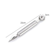 Fruit Spoon Digging Double Headed Stainless Steel Portable Multifunctional Melon Baller Scoop DIY Fruit Platter Ball Tool TMZ