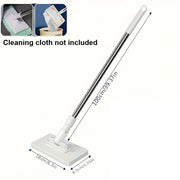 Flat Mop Compatible with Standard Cleaning Cloths for Kitchen, Bathroom, Floors, Windows, Home without Cleaning Towel