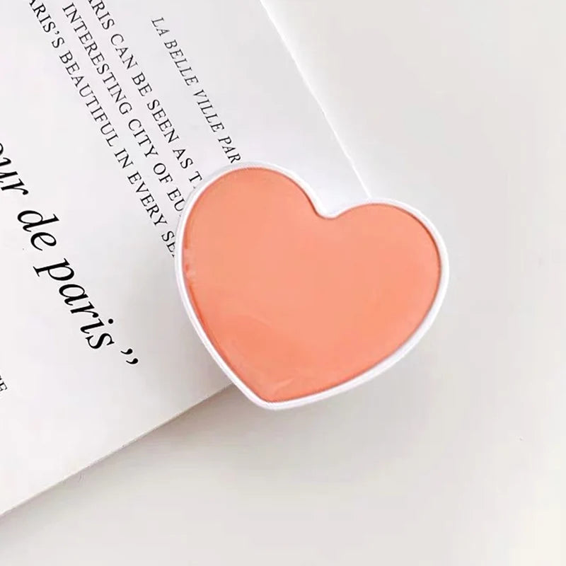 Universal Heart Shaped Phone Socket Holder Finger Grip Bracket Support Telephone for IPhone 15 14 13 Samsung Pocket Socket Stand