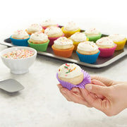 12Pcs Silicone Cup Cake Mold Reusable Cupcake Mould Muffin Pastry Chocolate Pudding Candy Jelly Mold Baking Cookie DIY Tool