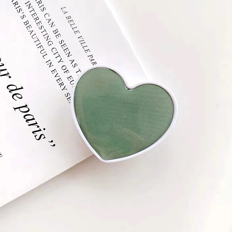 Universal Heart Shaped Phone Socket Holder Finger Grip Bracket Support Telephone for IPhone 15 14 13 Samsung Pocket Socket Stand